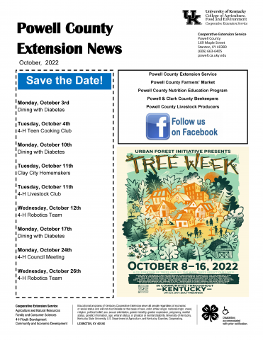 October 2022 Extension News