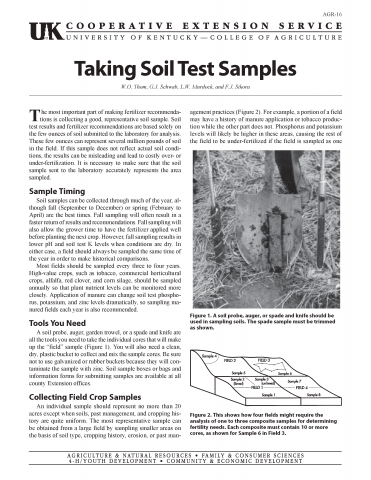 Taking Soil Samples
